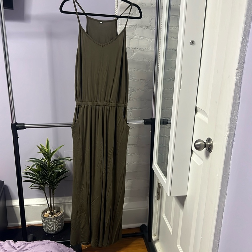 Dark Green Pantsuit